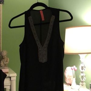 Black tank top